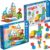 Geomag Magnetic STEM Building Bundle – Magicube Montessori Blocks + Dinosaur Magnetic Tiles Set for Kids