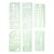 Geometric Drawing Template Set, Plastic Drafting Ruler