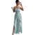 Geometrisk Jumpsuit med Sidoslits Floral Overalls One Piece, Sleeveless Wide Leg Flowy One Piece Outfit, Women’s Casual Loose Overalls Jumpsuits One Piece for Beach, Cruise, Holiday (Green, M)