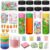 Gerrii 12 Pcs Sensory Bottles Kits 400 ml Plastic Calming Bottles Empty with Lid Calm Down Jar Kit Sensory Bottle Filler Cute Carrot Rabbit Containers for Relieving Anxiety Disturbed