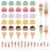 Gersoniel 55 Pcs Ice Cream Builder Activity Classroom Back to School Matching Game Ice Cream Preschool Learning Activities for Kids Party Favors Summer Stacking Craft Brain Training Educational Toys