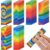 Gersoniel 72 Pcs Anxiety Sensory Strips Sticker for Mood Calming, Mental Health Awareness Item Mindfulness Sticker for Stress Relief Calming Corner Special Education School Office(Rainbow)