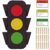 Gersoniel Classroom Stoplight Behavior Chart with Wooden Clothespins Traffic Light Behavior Pocket Chart Hanging Classroom Management Learning Tools for Teacher Back to School Discipline (Spanish)