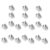 GETAJGHSD 30pcs Heavy Duty Iron Shelf Clips for Metal and Wood Shelves Tool-Free Adjustment, Modular Multilayer Storage Bracket Supports Clips for Office and Document Organization, Silver
