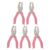 GETAJGHSD 5pcs Handheld Metal Single Hole Puncher for Paper Crafts and Card Making, Lightweight Precise Punching Tool with Plastic and Metal Construction, Suitable for Cards and Ribbon