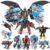 Getatoy Dinosaur Transforming Robot Toys: 4-in-1 STEM Figure Robot Dinosaur Toys for Kids 3-8 Transform Toy Birthday Gifts for Boys Girls Age 8 9 10 Years Old