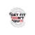 GET FIT Don’T Quit Motivational Fitness Sticker Pair (Pack of 2) – Waterproof Vinyl Die-Cut Stickers for Water Bottles, Laptop, Gym Bottle, Phone, Car, Helmet, Journal, Scrapbook & More