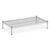 Getzi 24″ x 42″ x 8″ Chrome Wire Dunnage Shelf, NSF Certified Commercial Floor Storage Rack, Heavy Duty 4-Post Elevated Shelf for Restaurant, Pantry and Warehouse