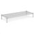 Getzi 24″ x 60″ x 8″ Chrome Wire Dunnage Shelf, NSF Certified Commercial Floor Storage Rack, Heavy Duty 4-Post Elevated Shelf for Restaurant, Pantry and Warehouse
