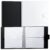 Geyee 2 Pcs 3 x 5 Inch Index Card Holder Binder Note Book Recipe Card Organizer Pouches Clear Plastic Sleeves Flashcard Filing Products with Divider for Office, Total 160 Page, Hold 320 Piece