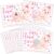 Geyee 60 Pieces Baby Shower Scratch off Game Funny Raffle Cards Baby Shower Party Games Decorations Cute Activity for Activity and Idea for Boy Girl(Pink)