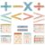 Geyoga 15 Pcs Educational Math Posters Set for Elementary Classroom Symbol Keywords Vocabulary Addition Subtraction Multiplication Division Poster for Middle School Homeschool Supplies(Bohemian)