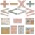 Geyoga 15 Pcs Educational Math Posters Set for Elementary Classroom Symbol Keywords Vocabulary Addition Back to School Subtraction Multiplication Division Posters for Middle Supplies(Neutral)