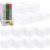 Geyoga 24 Pack Plastic Book Bins for Classroom, Interlocking, Clear