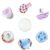 Gezan Shapeable Squishy Toys Stress Balls Stress Relief Sand Glutinous Balls Fidget Toys for Adults Anxiety Relief (Blue,Purple)