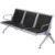 GFAZXDS Waiting Room Chairs Reception Bench, Office Guest Chairs Reception Chairs, Lobby Bench Seating with Armrests and Backrests, for Airport, Hospital, Bank,Black-One Size