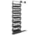 GFJYKDL Shoe Storage Cabinets Narrow Shoe Racks Cupboard Farmhouse Shoe Organizer Freestanding Hidden Slim Narrow Shoe Rack,Adjustable Shoe Rack Organizer – Vertical Pu,Black-13 Tier/H68.1-72.8in