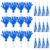 Gfunoisertoy 24 Pack Hand Clappers Noisemakers – 12 Cheer Clappers & 12 Tassel Maker Party Horns for Independence Day Parade & Sporting Events, Party Favors (Blue and White)