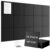 G Gamit Large Felt Wall Tiles Bulletin Board 59”x36”,Large Cork Board Alternative with 60 Pushpins,15 Pack Felt Pin Board with 112 Safe Removable Adhesive Tabs for Home Office School (Black)