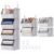Ghegicu 4-Tier Hanging Closet Organizer, Detachable Hanging Storage Shelves with Reinforced Side Panels, Hanging Closet Organizer for Clothes, Sweaters, Towels, Socks & Accessories, Gray