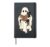 Ghost And Black Cat Reading Halloween Hardcover Journal, Black