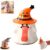 Ghost Ceramic Coffee Mug with Witch Hat Lid, Cute Spooky Halloween Mug for Tea Milk Cereal, Novelty Halloween Decor and Gift for Coffee Lovers(B)