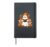 Ghost Reading Books Halloween Autumn Hardcover Journal, Black
