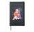 Ghost Reading Books Halloween Book Lover Bookworm Hardcover Journal, Black