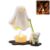 Ghost Walking Dog LED Night Light, Cute Halloween Puppy Figurine with Warm Soft LED Glow, Cozy Tabletop Decor for Home Office Shelf Mantel Tiered Tray Party