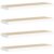 GHVBNMF Floating Wall Shelves 4 pcs, 31.5×9.3 Inch Oak and White Wall Mounted Display Shelf with Invisible Brackets, Honeycomb MDF and Metal Frame Hanging Rack for Home Office Decor