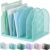 gianotter Desktop File Organizer, Desk Organizer with 5 Compartments, Paper Organizer for Desk, Workspace Organizers for Office Supplies (Blue, Upright Style)