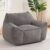 Giant Bean Bag Chair for Adults, Oversized Chenille Sofa with Armrests & Filler, Comfy Reading Chair for Bedroom Living Room Game Room (Dark Grey)