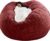 Giant Bean Bag Chair Washable Jumbo Bean Bag Sofa Sack Chair Large Soft Fluffy Fur Portable Living Room Lazy Sofa Bed Cover (No Filler) (Color : Khaki Size : 6FT) (Wine Red 7FT)