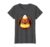 Giant Candy Corn Tower Dark Forest Halloween T-Shirt, Women, Dark Heather Grey, Medium