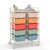 Giantex 10 Drawers Rolling Cart, Classroom Organizers, Storage Cart with Wheels, for Teacher Office Home School Supplies Tool Craft Art Paper, Multicolor