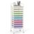 GIANTEX 14 Drawer Storage Cart, Rolling Craft Cart w/Metal Tabletop