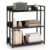 Giantex 3-Tier Industrial Bookshelf, Metal Small Bookcase, Black