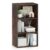 Giantex 3 Shelf Bookcase, Book Shelves Cube Storage Organizer, Open Storage Cabinet Multi-Functional Home Office Bedroom Furniture Display Bookcases, Rustic Brown