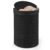 Giantex Bamboo Laundry Hamper with Zippered Lid, 16 Gal Large Capacity Clothes Hamper w/Removable Liner, Half Moon Laundry Basket for Bedroom, Bathroom, Laundry Room (Black)