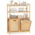Giantex Double Tilt Out Laundry Hamper with 3-Tier Storage Shelf