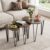 GIANTEX Nesting Coffee Tables Set of 3, Stacking End Tables for Living Room