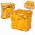 Giant Gold Cheese Squishy,5.2 in Jumbo Cube Squishy, Stress Relief Squeeze