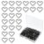 Giantree 100Pcs Love Heart Shaped Paper Clips, Small Paper Clips Cute Paper Clips, Cross Paper Clips, Stainless Steel Metal Paper Clips Bookmarks for Document, Note, Wedding Decoration, Crafts(Black)