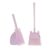GiaoRosi Kids Mini Broom and Dustpan Set – Fun Cleaning, Pink Violet