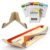 GIBBON SlackBoard Balance Board Bundle – Gift for Kids & Adults – Slackline Balance Trainer with Storage Stand and 52 Exercise Cards (6 Workout Programs) – 1 & 2 Line Options