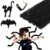 Giegxin 1 Pc Extra Thick Pipe Cleaners 39.37 Inch Black Chenille Stems Large Fuzzy Bendable Sticks for Halloween Crafts Supplies and DIY Projects Art School Projects Stem Soft Plush