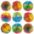 Gifagumta 96 Pcs Rubber Bouncy Stringy Balls,Sensory