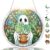 GIFTEVAL Ghost Acrylic Jigsaw Puzzle Suncatcher Monstera Leaf Decor 9.8″