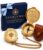 Gift for Son Personalized Message Brass Compass – from Mom and Dad, High School & College Graduation Present 2026, 18th 21st Birthday Keepsake for Boys, Baptism Confirmation Communion – to My Son