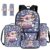 GIFTPUZZ 5-in-1 Set Axolotl Girls Backpacks Ages 4-6 with Lunchbox Water Bottle Sleeve 14″ Padded Laptop Pocket Backpacks for Kindergarten Girls 1st Grade